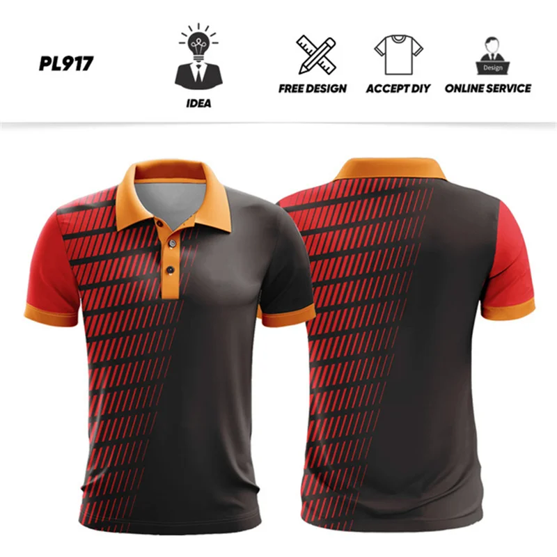 Summer New High Quality Men Polo Shirts Boutique Casual Short Sleeve Polo Shirts Oversize Polyester Golf Polo T Shirt Men's Tops