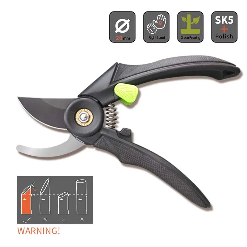 

LiTuiLi Prunner Garden Scissors Fruit Tree Pruning Garden Branch Shears SK5 Steel Gardening Shears Flower Pruning Branch Scissor