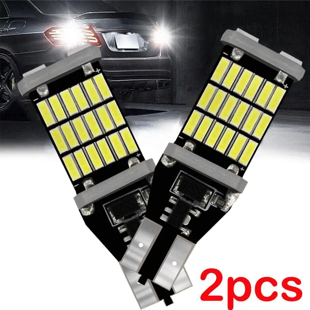 2PCS T15 W16W 921 912 LED Bulbs High Power Super Bright 1200LM Replace For Car Reversing Light White K9J3