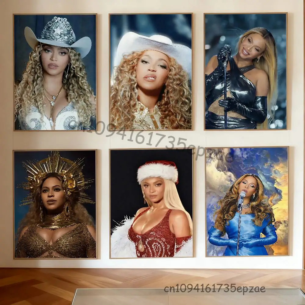 

B-Beyonce Poster High Quality Wall Art for Home Office Bedroom Living Room Hallway Bar Perfect Gift