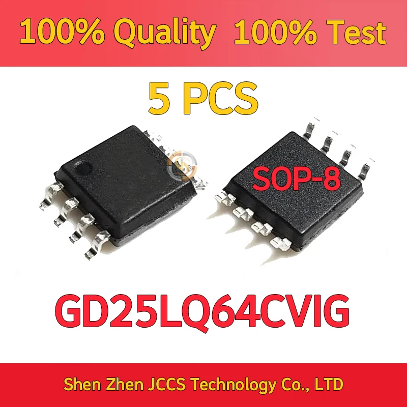 5pcs 25LQ64CVIG GD25LQ64CVIG sop-8 Chipset 100% New