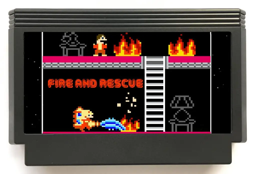 خرطوشة لعبة النار والإنقاذ لوحدة التحكم NES/FC