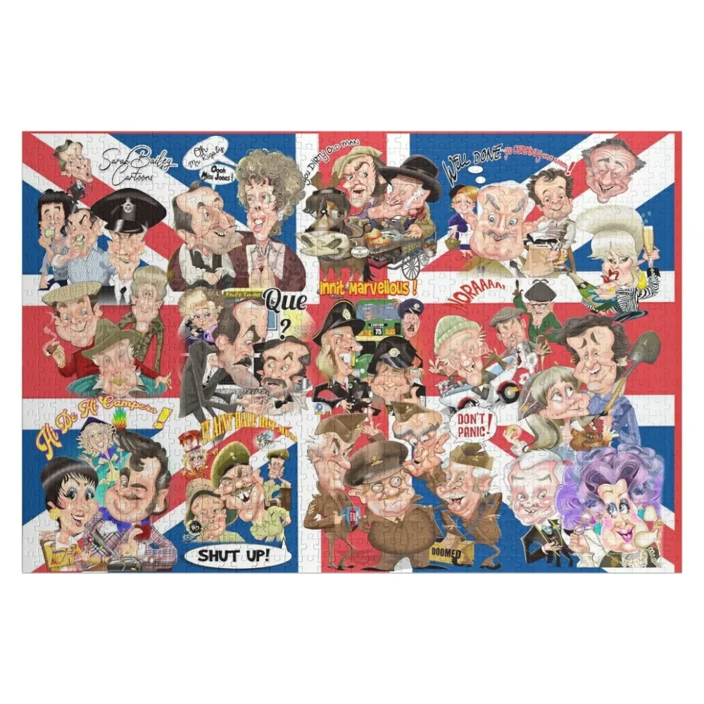 

British sitcoms compilation Jigsaw Puzzle Customizable Gift Woodens For Adults Puzzle