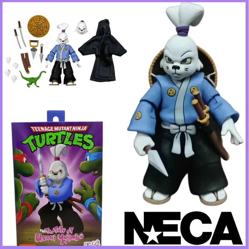 Original NECA Ultimate Usagi Yojimbo 54257 Teenage Mutant Ninja Turtles (Cartoon) 7 Inch Action Figure PVC Model Figurine Toys