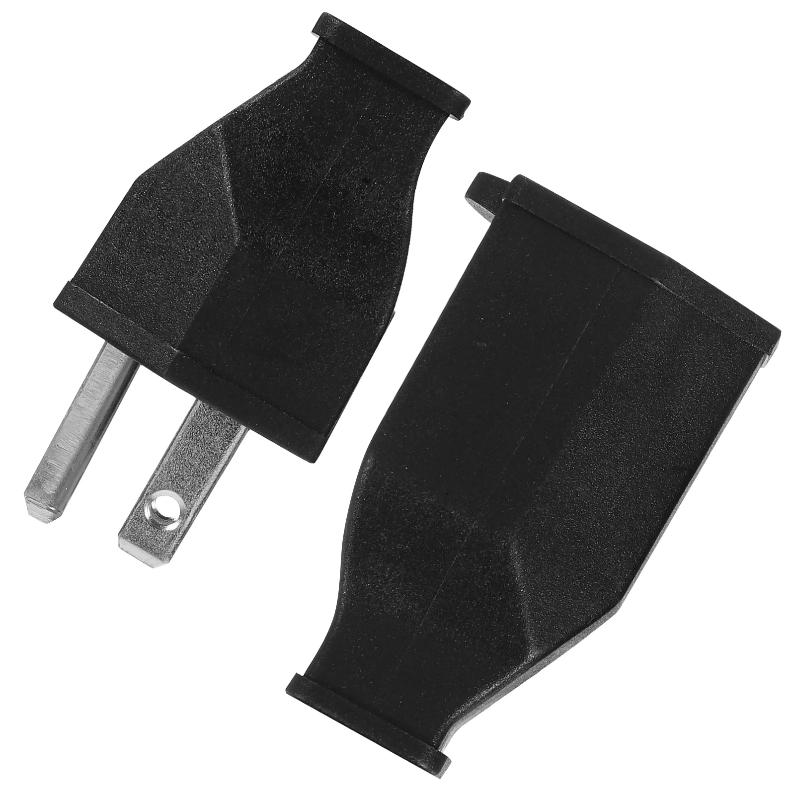 

2Pcs Us Plug For Electronic Appliances And Rice Cooker Durable Power Connector Replacement Stable Performance Electrical Adapter