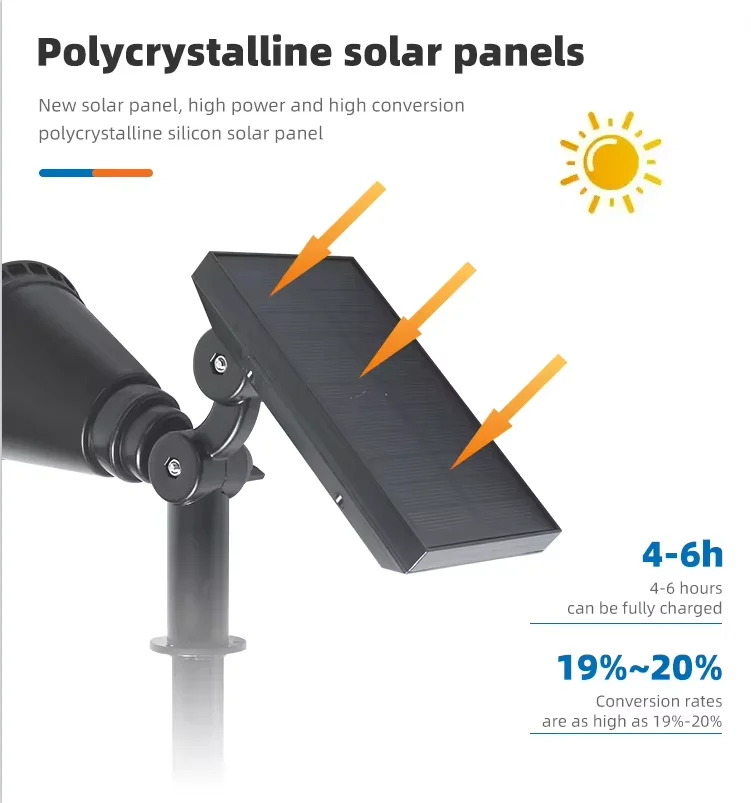 

Solar-Powered Outdoor LED 4-7 LED Spotlights Waterproof and Ultra-Bright Perfect for Garden Decoration
