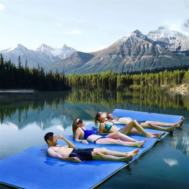 Summer Beach Adventure Non-slip Floating Mat, Foldable Floating Mat for Relaxing in Lakes and Swimming Pools