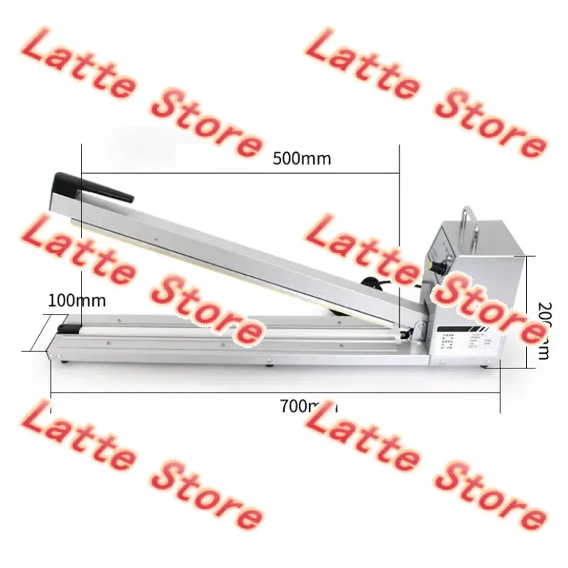 Impulse Sealer 500mm/600mm, Plastic Film Foil Bag Heat Sealing Machine for PE PP Bags