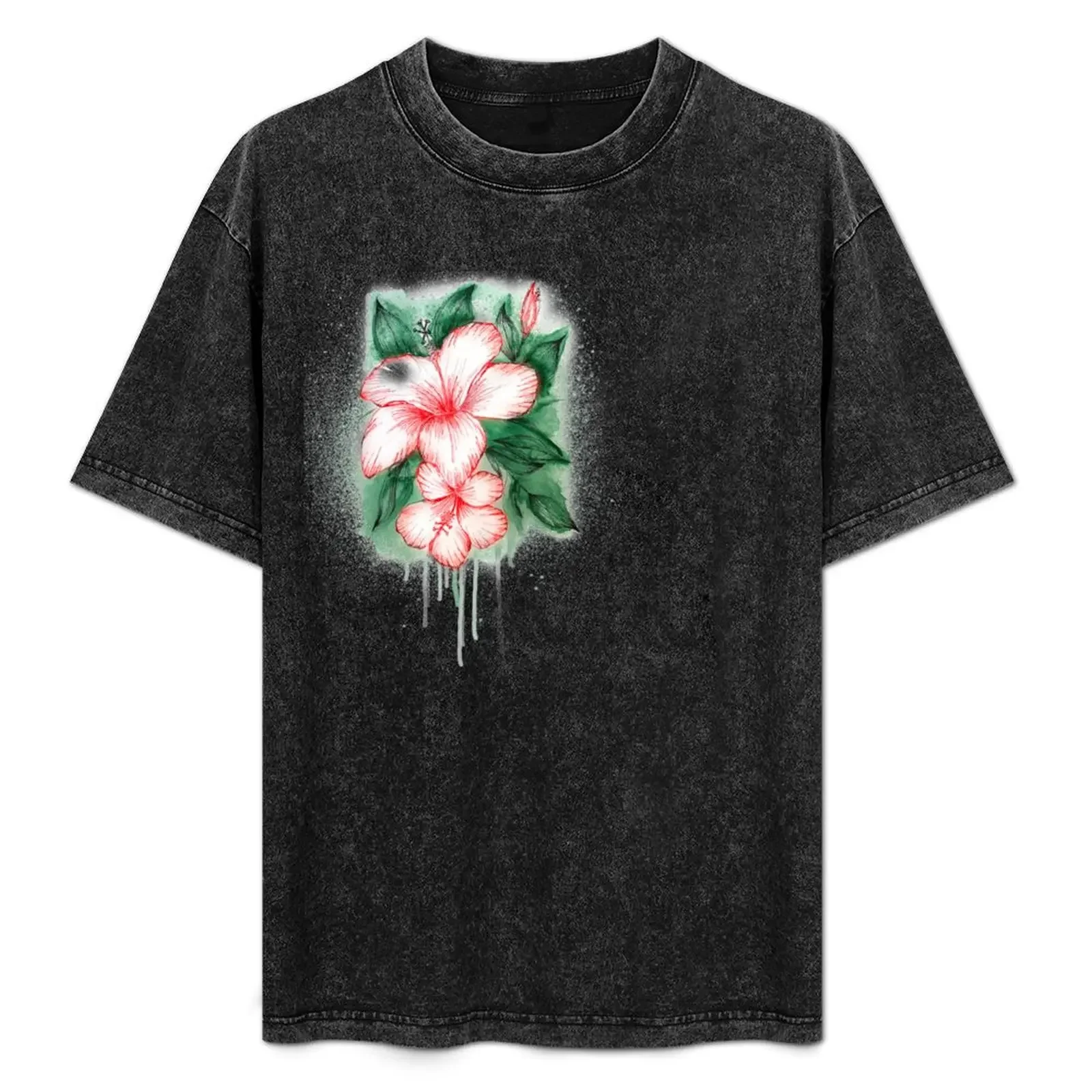 

Hibiscus Love T-Shirt anime quick drying summer shirt plain mens graphic t-shirts big and tall