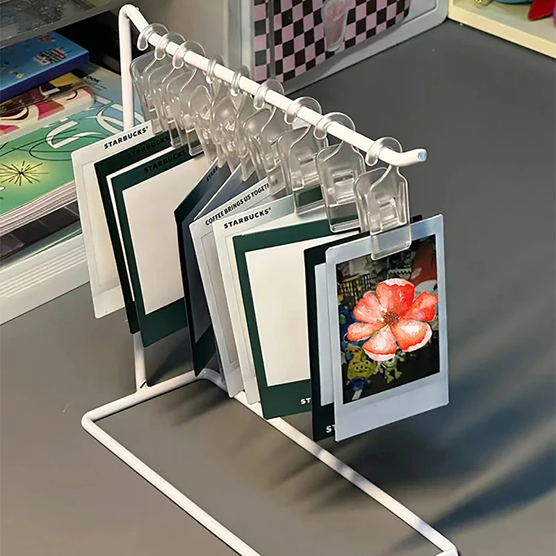 

[HS](HS) 1 шт. Металлическая подставка-держатель для ключей, пластиковый зажим для подвешивания, настольный держатель для украшений и мелочей