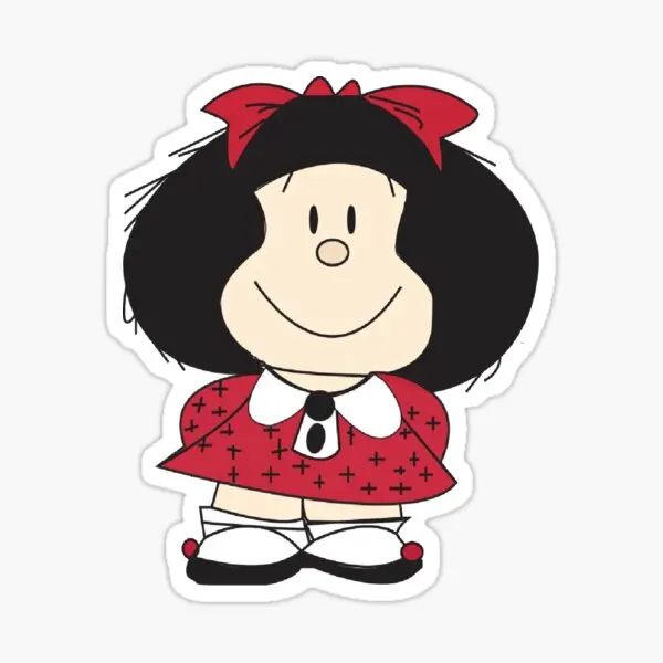 ملصق سيارة كرتوني مبتكر من Mafalda ، على الطرق الوعرة ، الوفير ، الدراجات النارية ، الكمبيوتر المحمول ، الجدار ، النافذة ، الدراجة ، السباق ، الخوذة ، العربة ، ملصق PVC