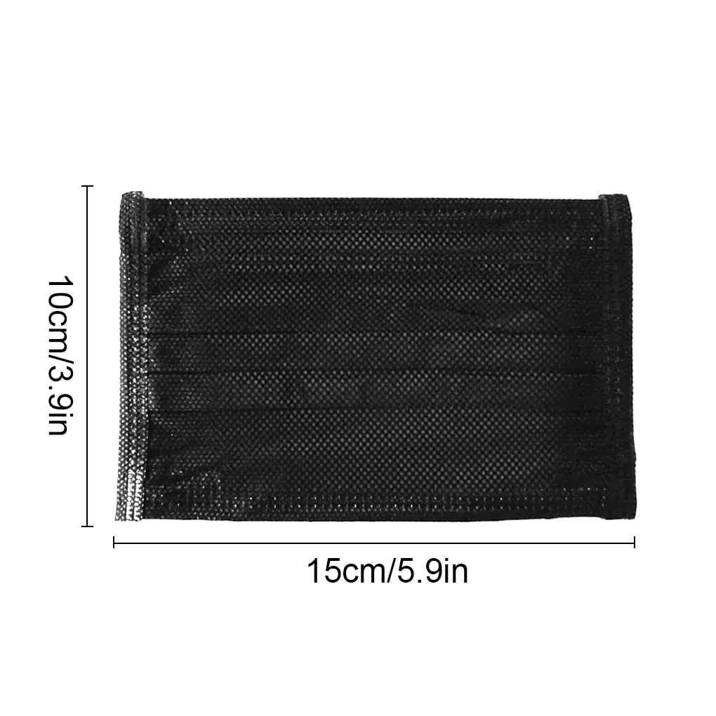 

50 шт. тканевых одноразовых масок для лица, профессиональная и персонализированная защита для детей, гипоаллергенные, черные, 20 шт.