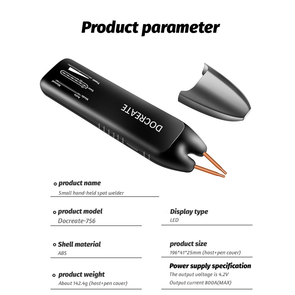 DC 5V Portable Handheld Spot Welder Welding Machine For 18650 Lithium Battery DIY Mini Household Spot Welding Equipment Tools