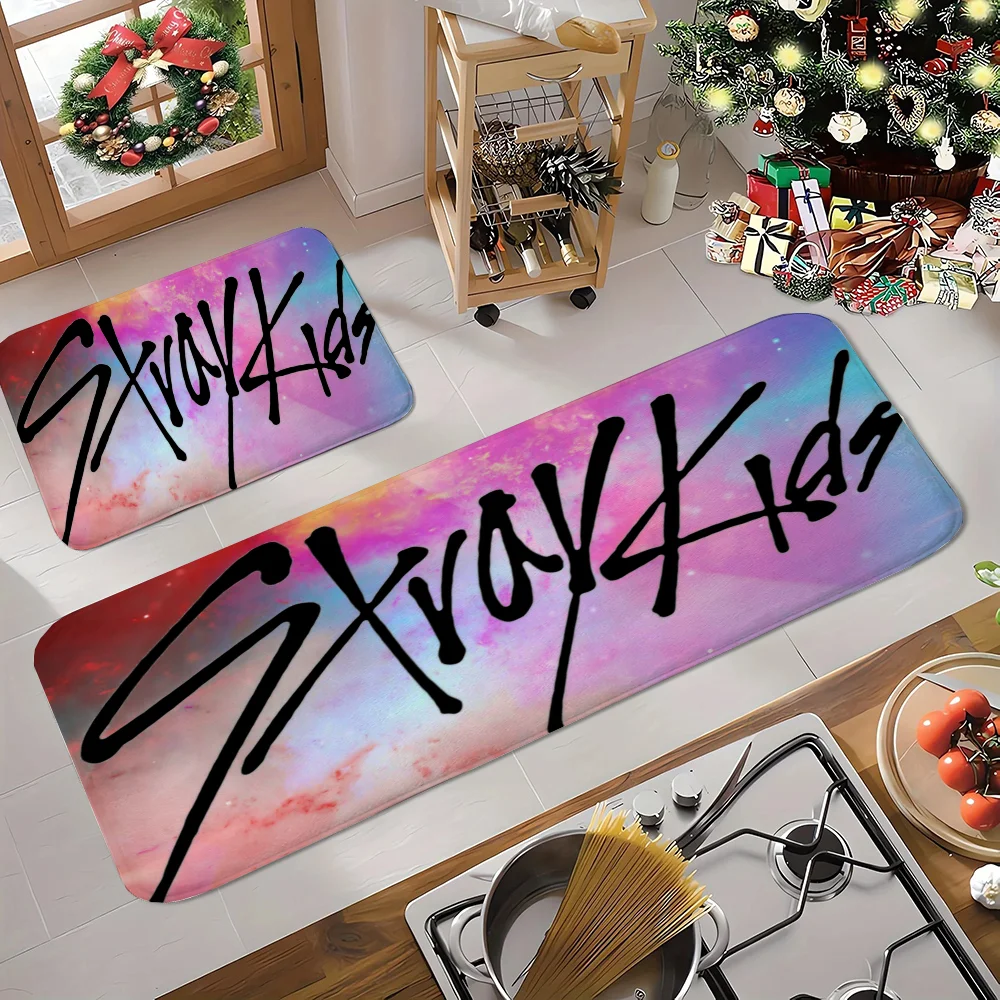 Kitchen Mat Stray Kids Carpet for Bed Room Mats Doormat Entrance Door Home Decoration Carpets Cute Room Decor Rugs Bathroom Rug