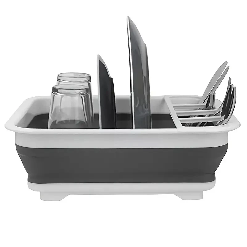 Dish Drying Rack, Foldable ,  Drainers Utensil Holder For Soup Bowls, Dinner Plates