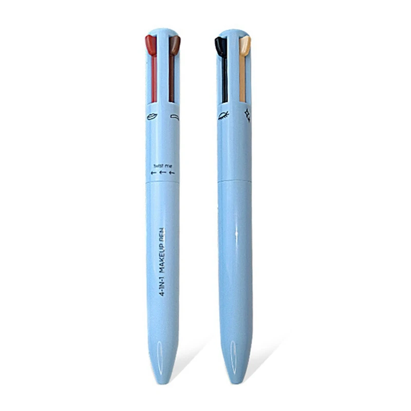 4-In-1 Makeup Pen Touch-Up Pen Makeup Eyebrow Pencil Waterproof 4 Colors Multi-Function Makeup Beauty Pen