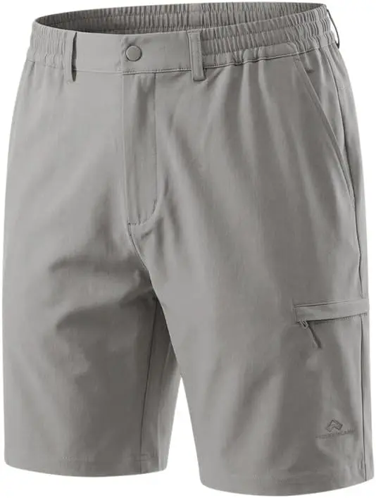 

Pioneer Camp Men's Functional Durable Water-Repellent Outdoor Shorts with Stretch Comfort Waistband and Secure Side Zip Pocket
