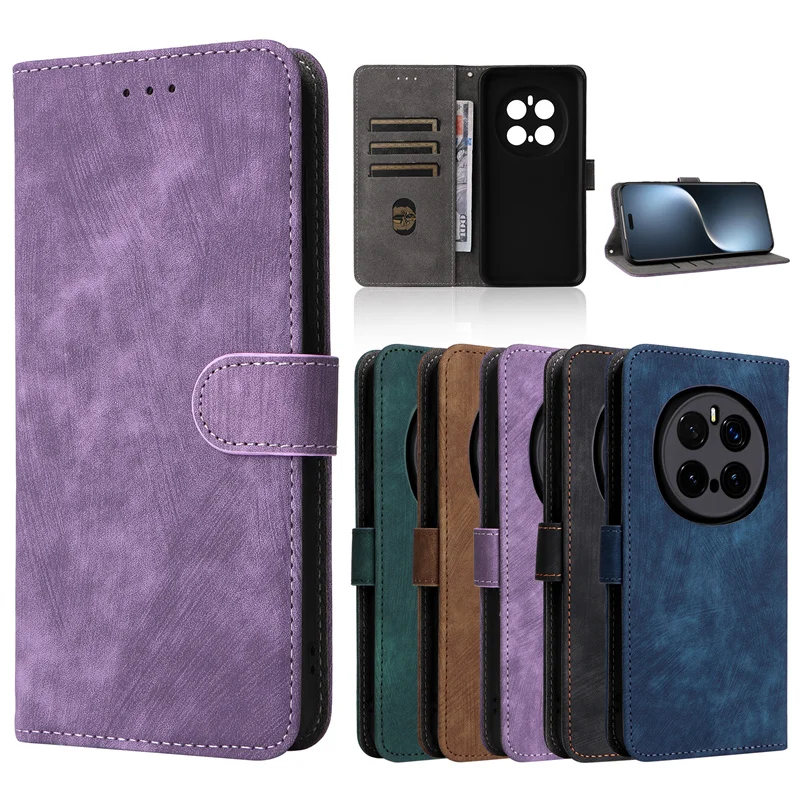 For Honor Magic7 Pro Anti-theft Brush Wallet With Card Photo Frame Stand Magnetic Flip Leather Case For Honor Magic7 Pro 5G