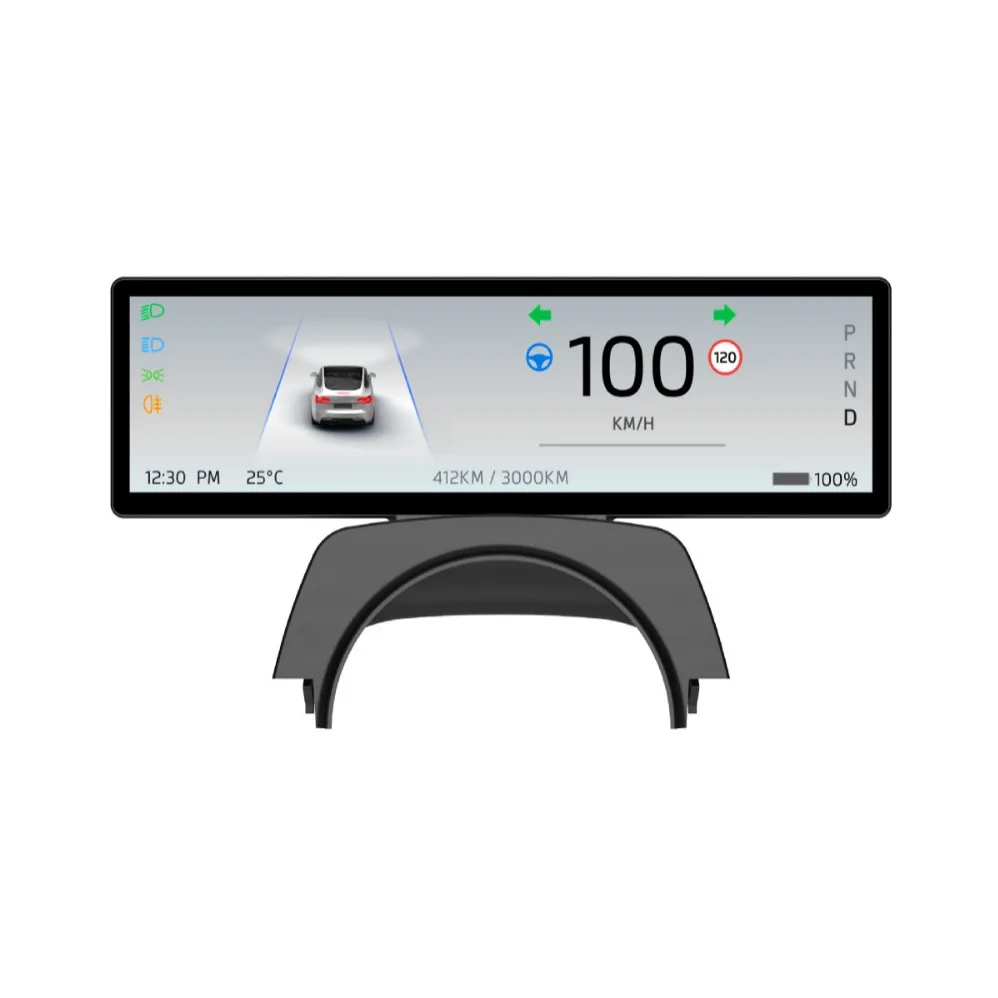 8.8inch Front Instrument Cluster Display with Speed for Model 3 Highland Head up Display IPS LCD