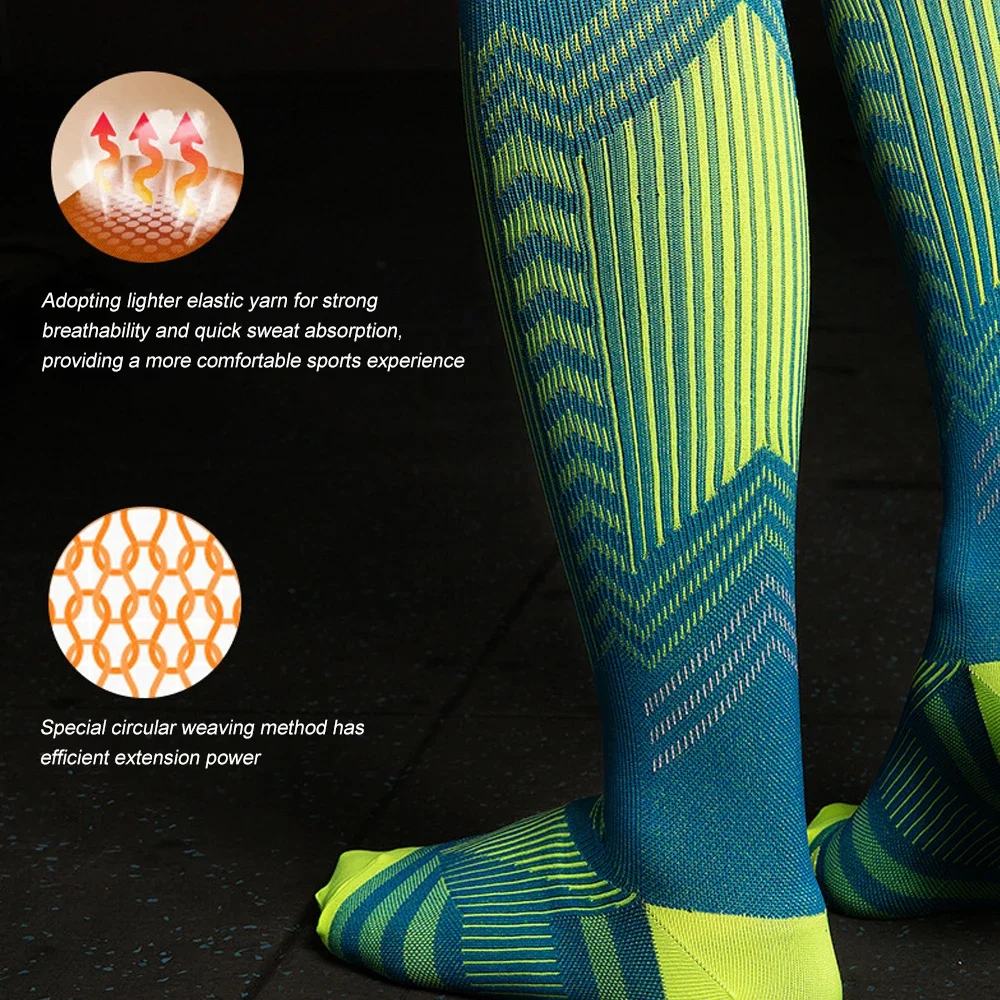 

1Pair Breathable Compression Socks, 15-20 mmHg is Best Athletic for Men & Women Running Flight Travel Nurses Pregnant Hiking