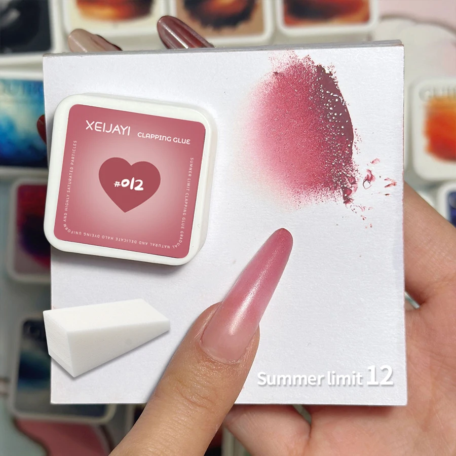 XEIJAYI 1 pz Pat pittura Gel smalto per unghie con 1 colore spugna gradiente Semi permanente Soak Off UV LED Nail Art Gel vernici per N