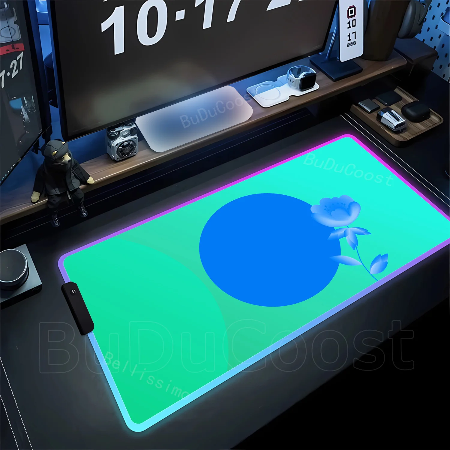 RGB Sun simple art PC Gamer Computer HD Mousepad XXL Mechanical Keyboard New Mouse Pad Carpet Non-Slip Office Mouse Mat