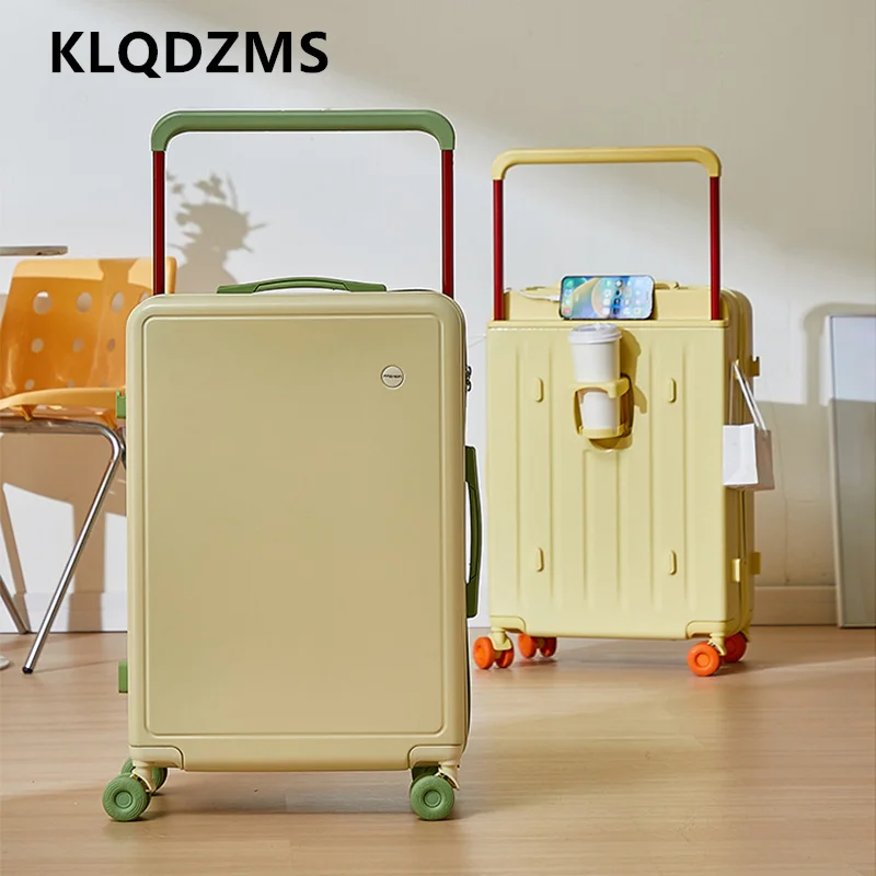 KLQDZMS Travel Luggage USB Charging Multifunctional Trolley Case 20