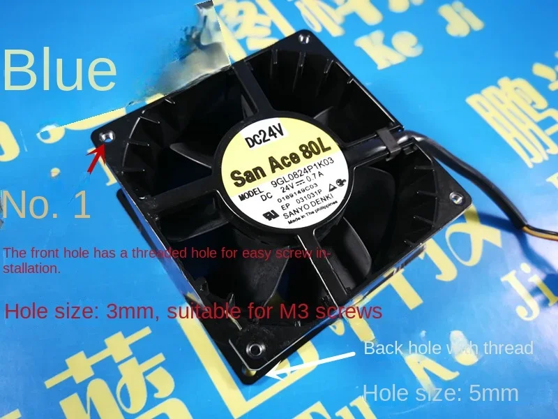 pa   & Original 8038 80*80 * 38MM 24V 0.7a 8cm Pwm Max Airflow Rate Violent Booster Fan