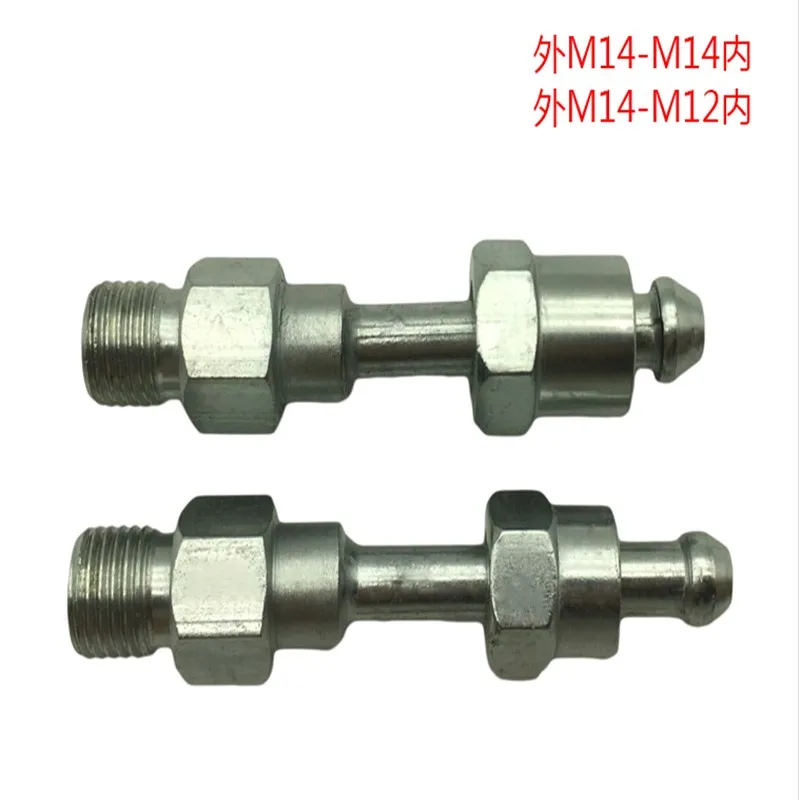 

High pressure tubing adapter straight transition joint 14 to 12 high pressure tube injector test bench adapter