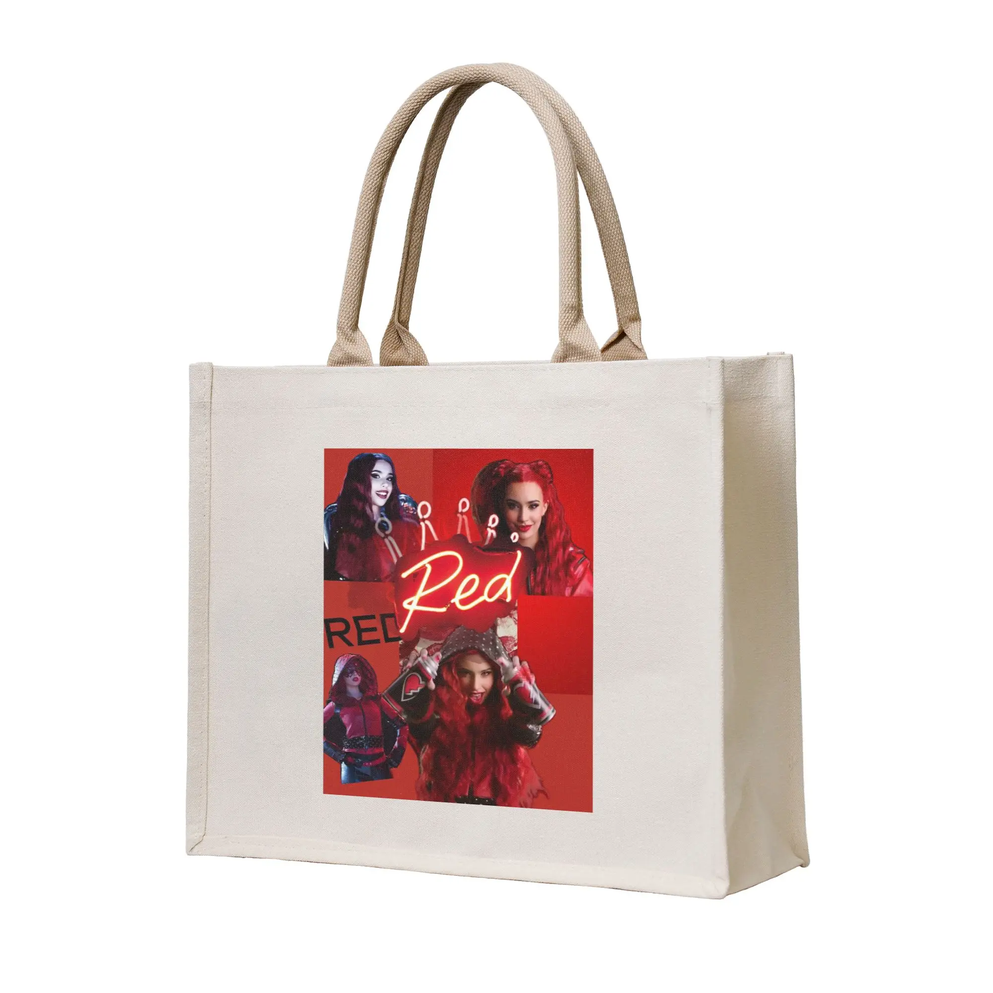 

Сумка-шоппер Descendants 4 The Rise Of Red Accessories, холщовая, складная, для женщин, на плечо, дорожная сумка-тоут