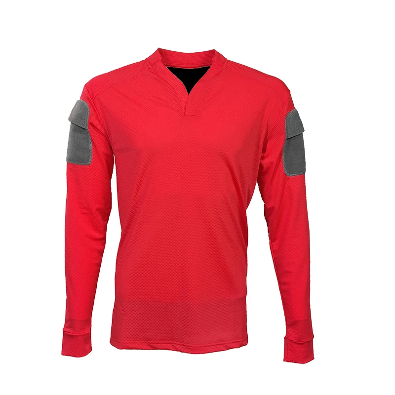 Tactical CAG T-Shirt Outdoor Solid Color Arm Pocket Quick drying T-shirt Long Sleeves