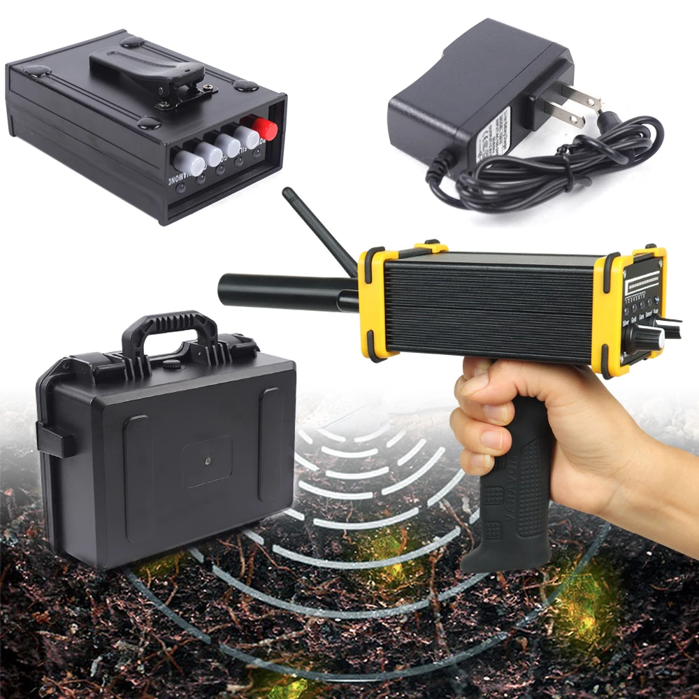 MINI Detector de Metales láser Digital King de largo alcance, GR-100, serie para gemas, minerales, Gold Hunter Digger, Pinpointer sensible profundo