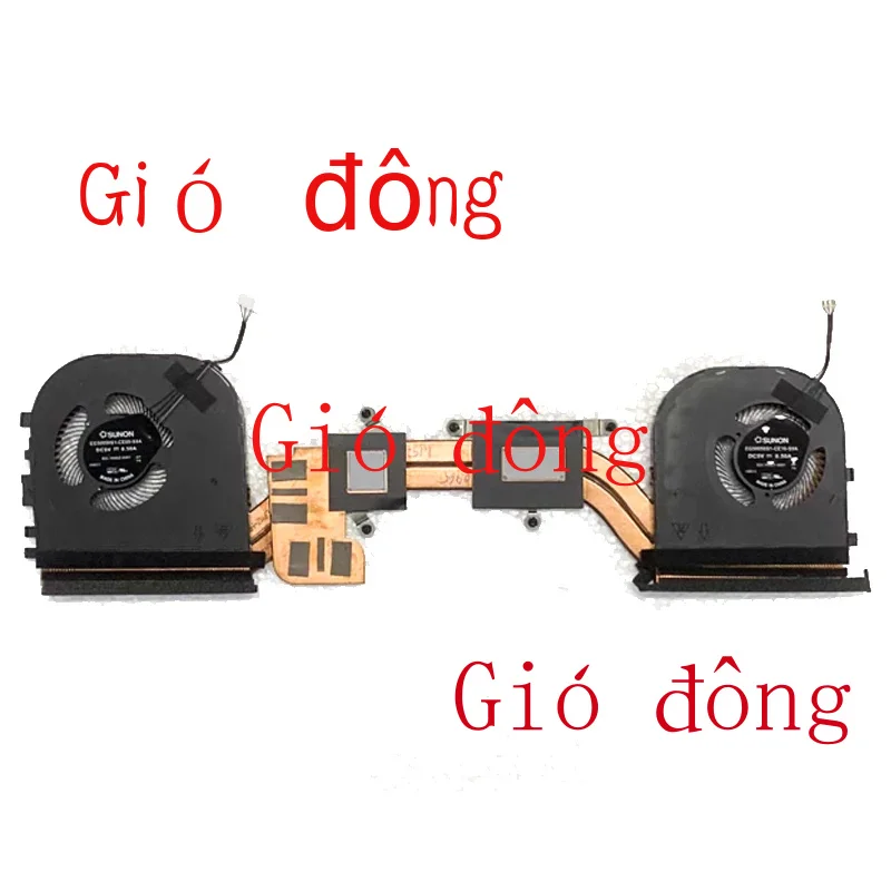 02XR044 Nowy oryginał dla Lenovo ThinkPad P1 Gen 2 X1 Extreme 2nd Gen Wentylator chłodzący procesor Radiator Radiator Wysoka jakość