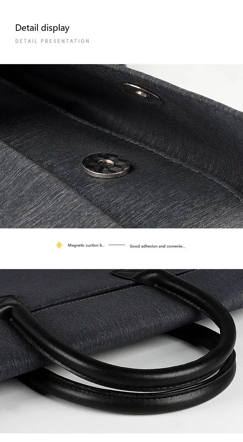 Modische Laptop-Tragetasche 13 15 Zoll Rosa Grau Wasserdichte Nylon-Aktentasche für Frauen im Büro – Detail 9