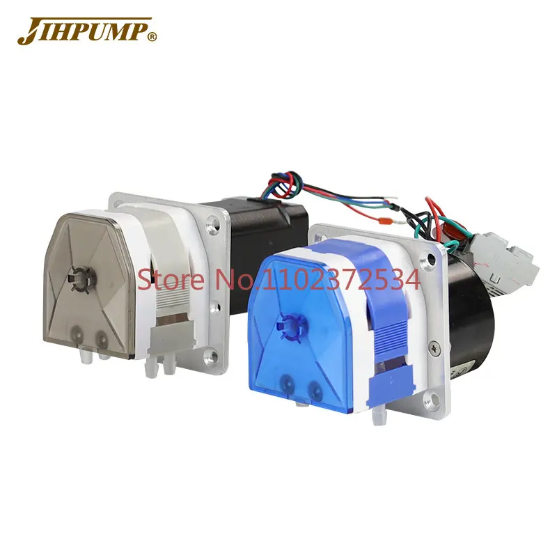 

JIHPUMP 24V stepper motor 4 roller peristaltic pump circulation corrosion resistant mini dosing pump 220V with multi Channel