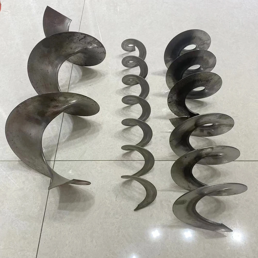 Spiral Blade Screw Auger Screw Feeder Groove Feeder Custom High Speed Steel Shaft Planer Blade Food Machine Spiral Cutter Head