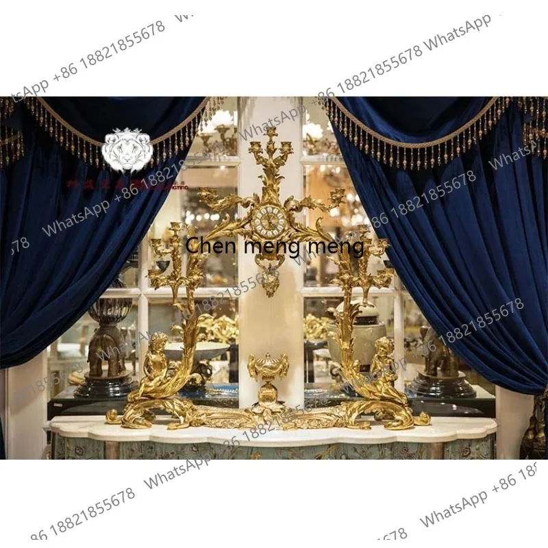 new Pure Copper and Rose Gold Plated Art Angel Pendulum, Luxury Royal Court European Imported, Decoration Ornaments, Classical,