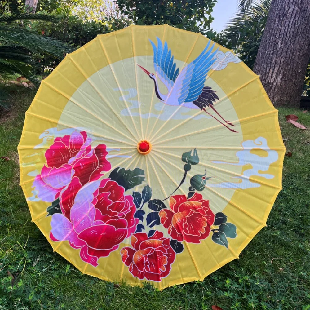 56cm Umbrella Fan Silk Cloth 10 Colors Cosplay Hanfu Oil Paper Umbrella Chinese Antique Style Classical Japan Style Umbrella