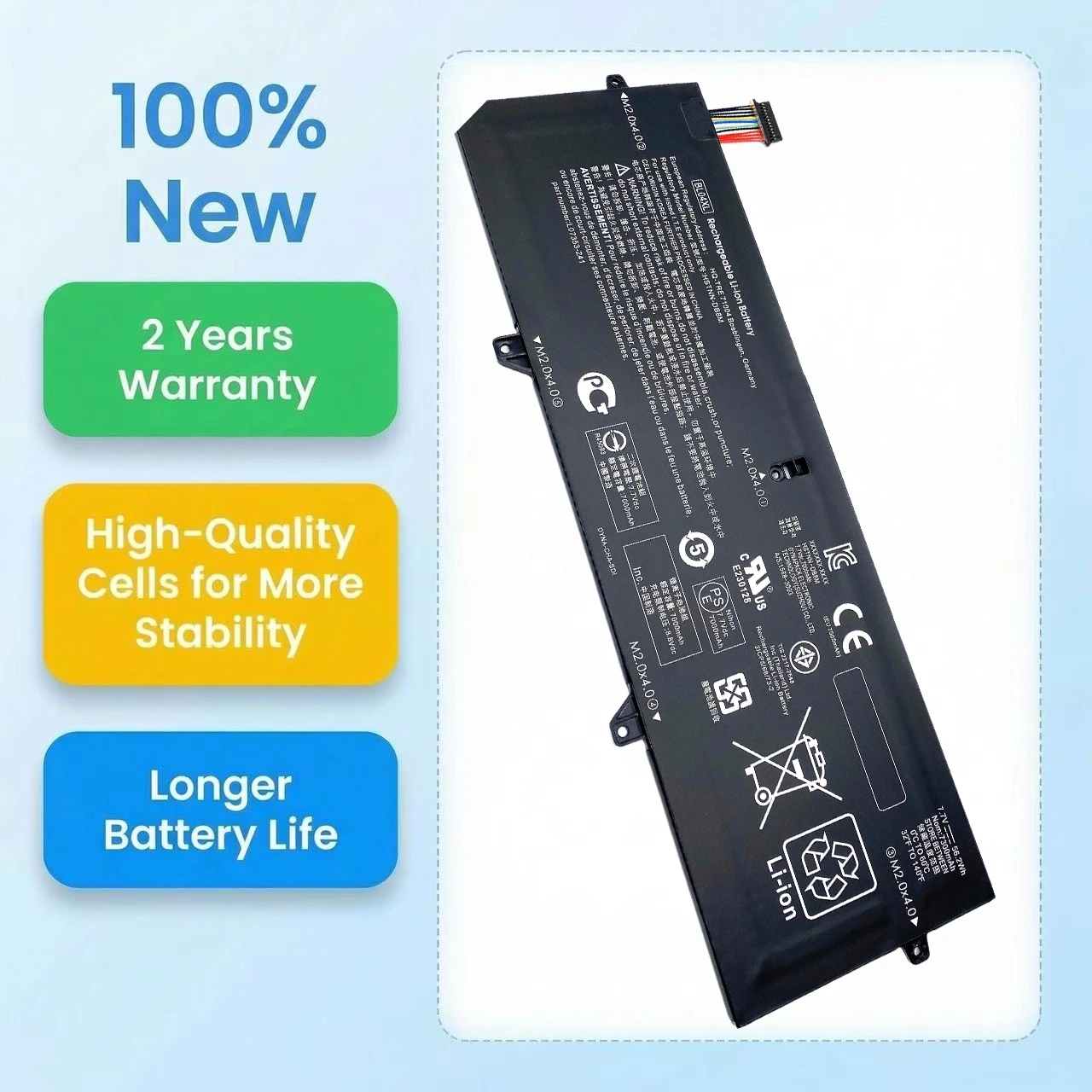 New BL04XL 56.2Wh Laptop Battery For HP EliteBook X360 1040 G5 G6 Series HSTNN-UB7N HSTNN-DB8M L07041-855 L07353-2C1 L07353-241