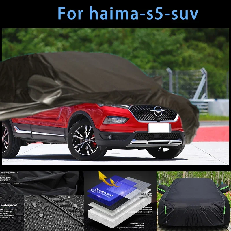 For haima-s5-suv Outdoor Protection Full Car Covers Snow Cover Sunshade Waterproof Dustproof Exterior Car accessories