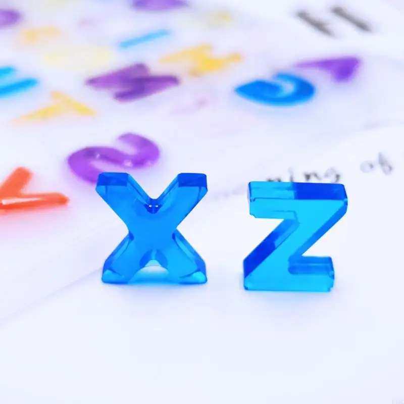 R3MC Buchstaben Zahlen Silikonform DIY Polymer Ton Handwerk UV Epoxy Form