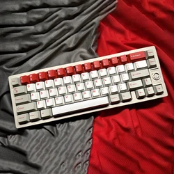 173Keys GMK Red Alert Keycaps Cherry Profile PBT Dye Sublimation  Keycap For MX Switch Mechanical Keyboard 1.25U 1.75U Shift ISO