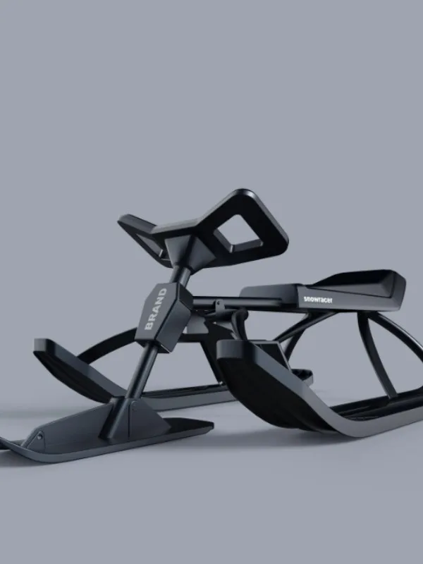 Ski Snowmobile, Children Adult Snow Field Vehicle, Free Skating Helper for Winter Outdoor Snow Riding Recreation Family Fun