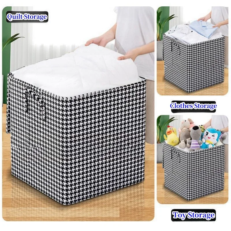 

Wardrobe Storage Quilt Clothing Toy Storage Box Moisture-proof Moving Luggage Bag Thickened Non-woven Foldable