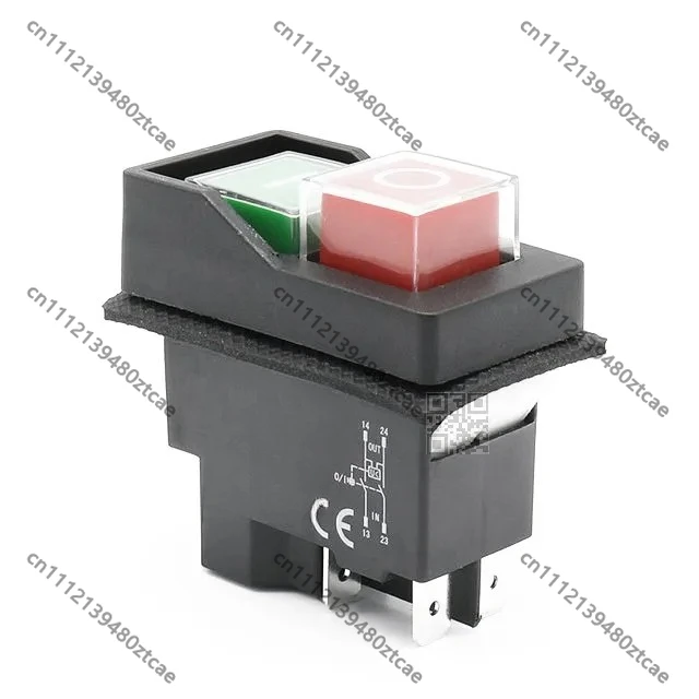 KJD17 KLD28A KJD17A Electromagnetic Starter Push Button Switch 28A IP55 Waterproof Safety Switch for Machine Tool Equipment