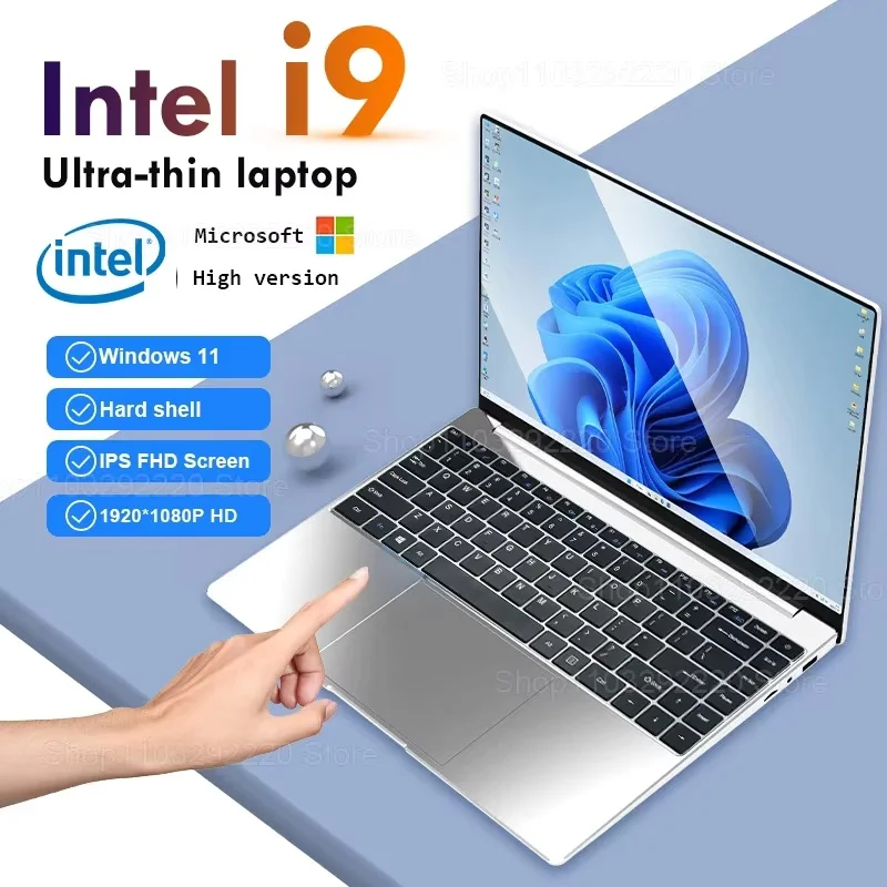 14.1'' Windows 11 Laptop Computer 16GB DDR4 1TB 2TB SSD Intel Core i9 8950HK Laptops Office Study Gaming Notebook PC Computer