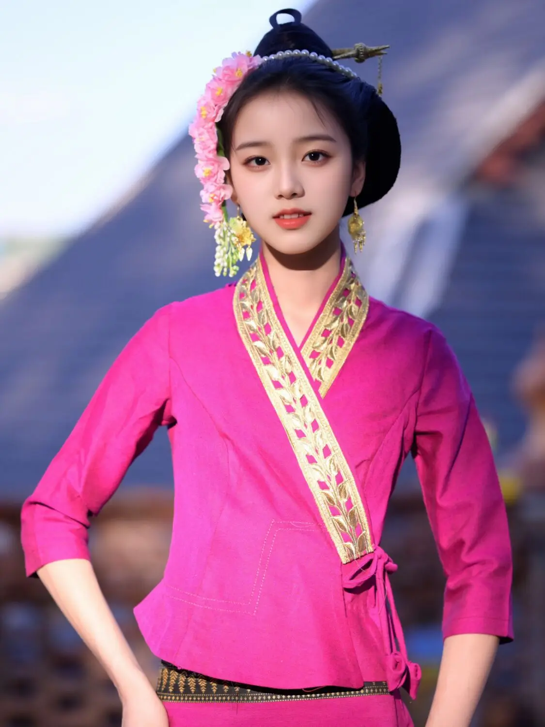 2 個タイ Long-gyi スカートサロンダイチューブスカート婦人服ダイエスニックスカートドレスティードレス伝統的なチューブスカート