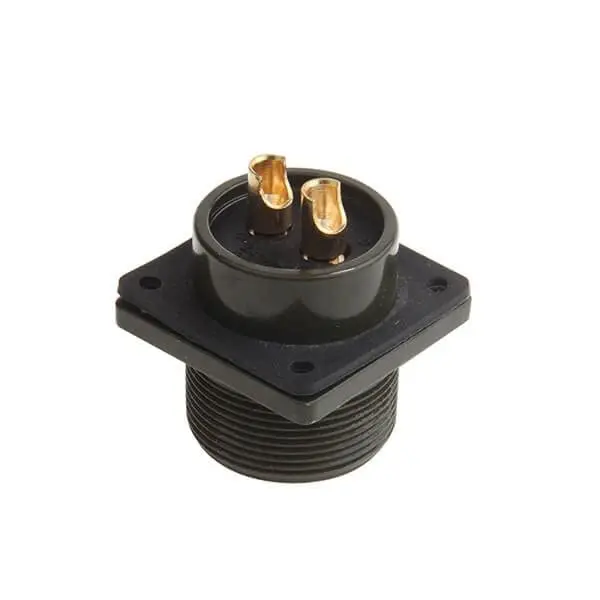 Military Spec Connectors MS3102A20-23P Spacecraft MIL-5015 Metal 2 pin Box Mount Receptacle 20 Size