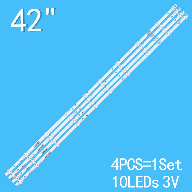 3v 4 stücke 770mm tv hintergrund beleuchtung led streifen für sonnige 42 zoll JL.D420A1235-081BS-M SD43-DNJF-IK41 0a sn042dld12at050 KS-1243 PA430BDJ-DN