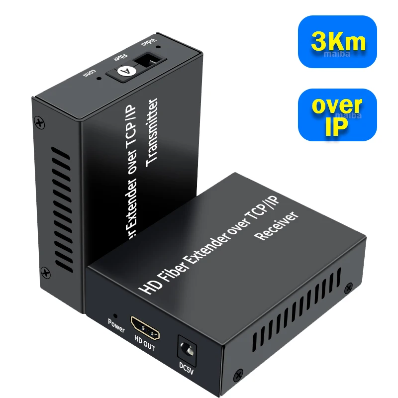 3Km HDMI Fiber Extender over SC Fiber Optical Cable 1080P 20Km HDMI Extender over Fiber Optic Transceiver Video Audio Extension